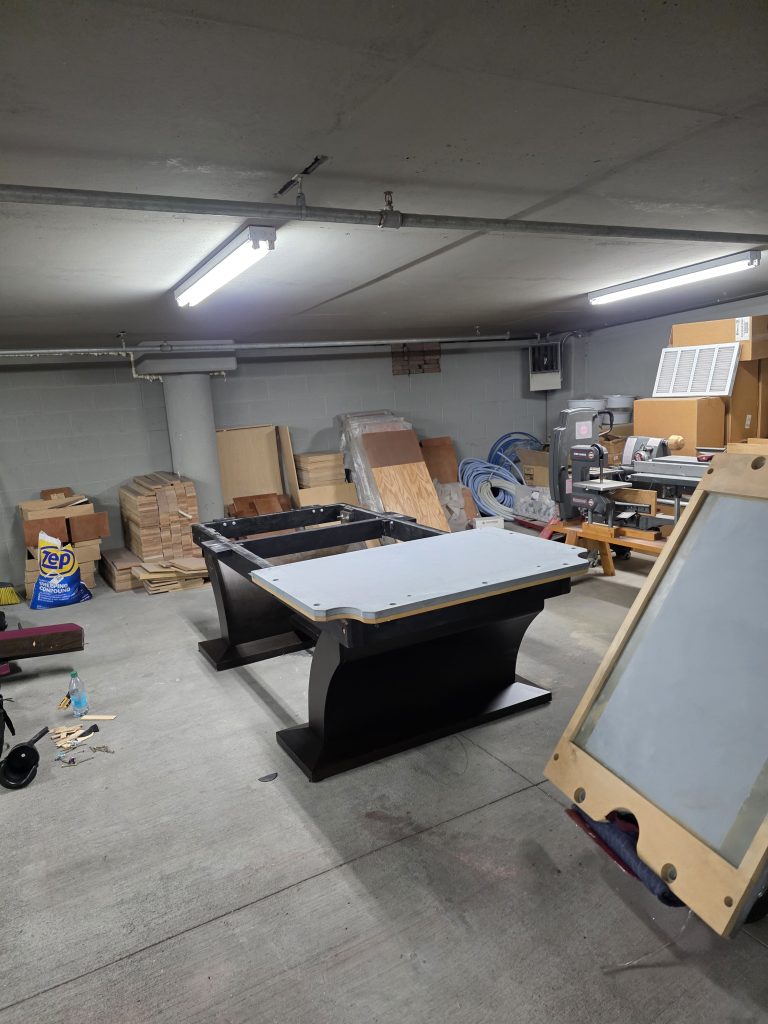 PackPalTeam installer assembling modern furniture in a Round Rock